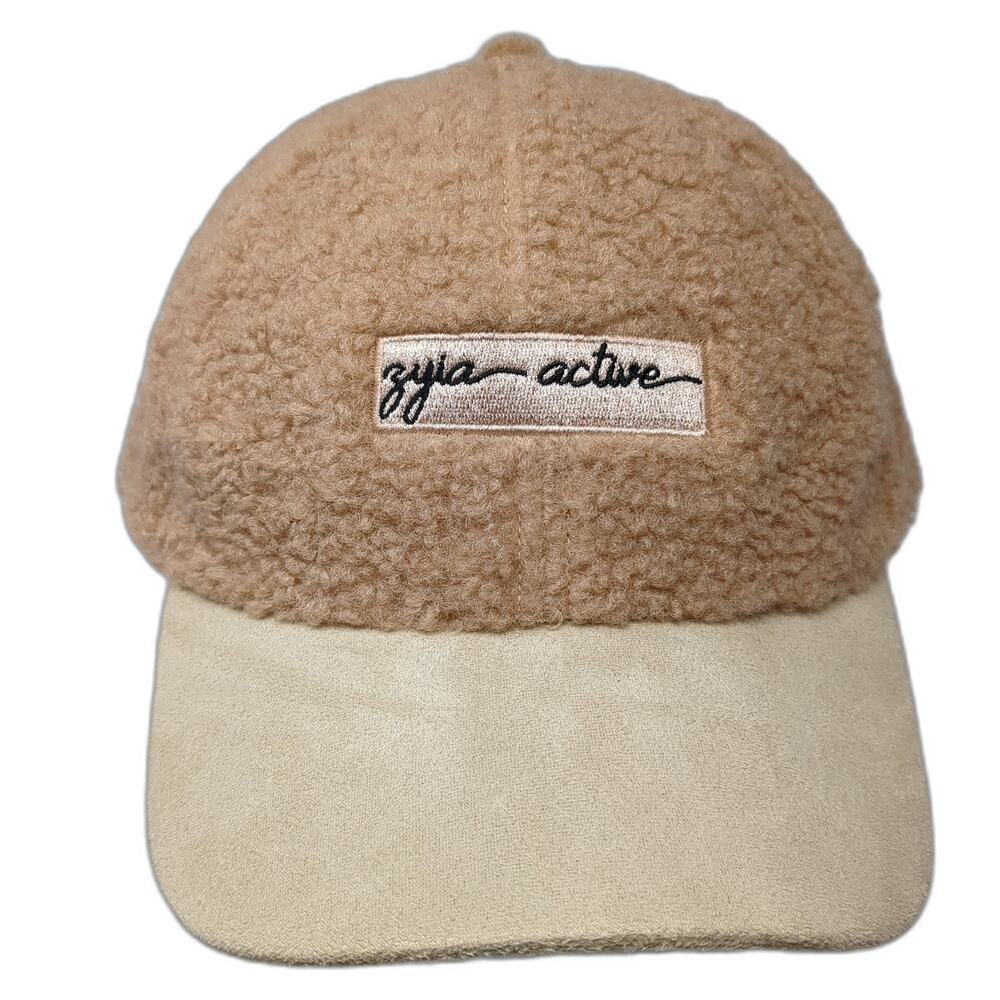 Zyia Active Slideback Baseball Cap Brown One Size Adjustable Embroidered 6 Panel